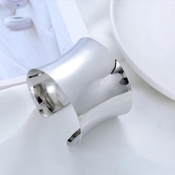 Fashion Jewelry Jewelry - Silver Cuff Bracelet Chic Sleek